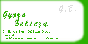 gyozo belicza business card